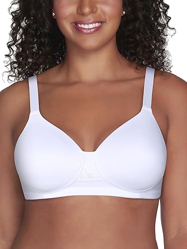 Vanity Fair Women's Full Figure Beauty Back Smoothing Bra, 4 Way Stretch Fabric, Lightly Lined Cups up to H
